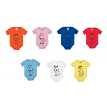 Body niemowlęce z grafiką "Córunia Tatusia" 7 kolorów do wyboru